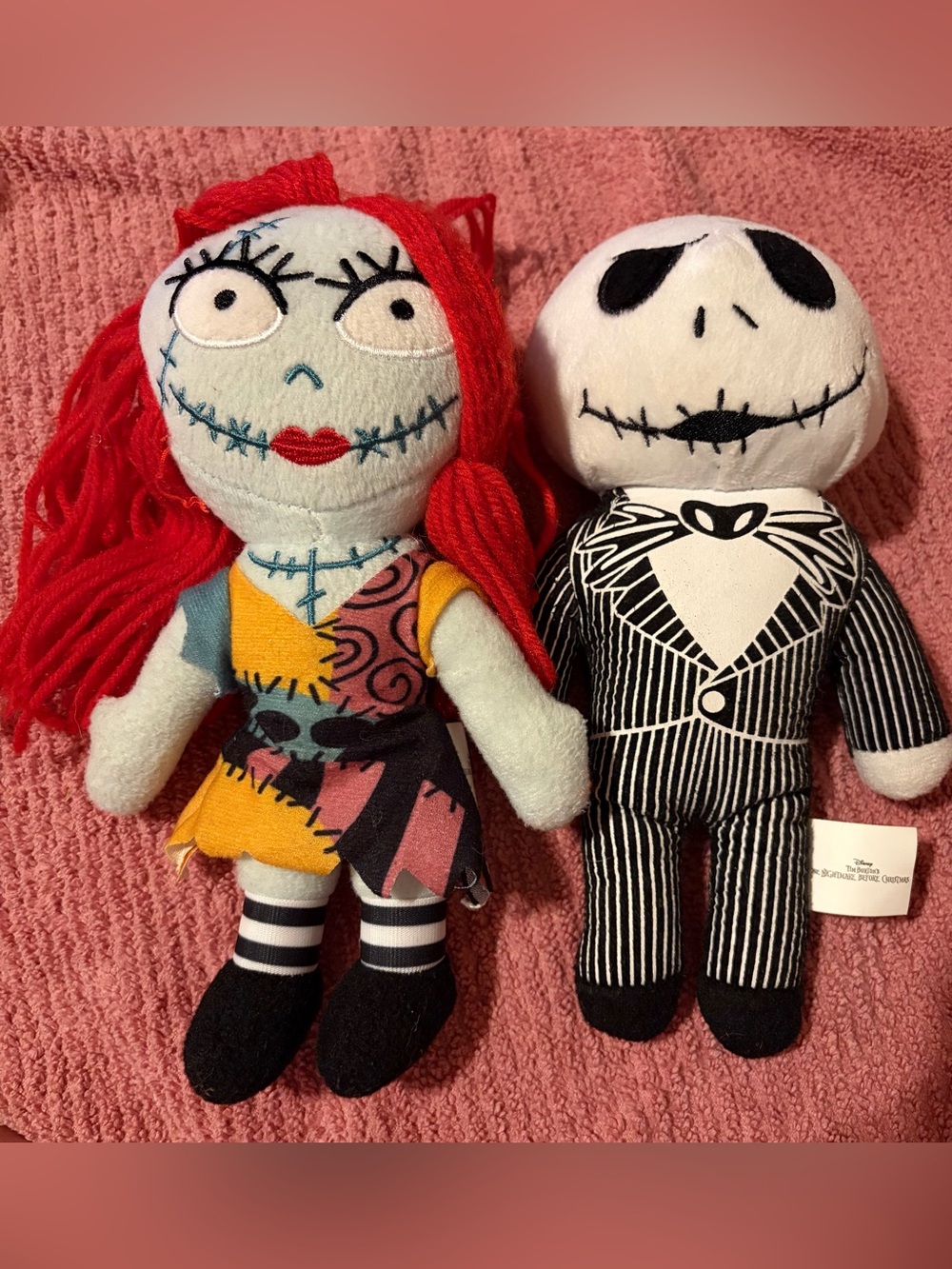 Disney Nightmare before Christmas Sally Jack Skellington plush dolls